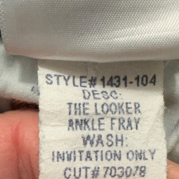 Mother The Looker Ankle Fray Jeans Size 25 Stretch Denim Invitation Only - Picture 7 of 8